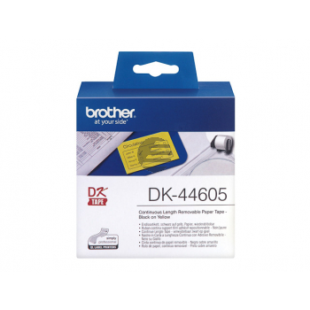 Brother Endlos-Etikett gelb (DK-44605)