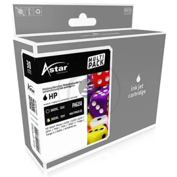 Astar Tintendruckkopf cyan/magenta/gelb, schwarz (AS70040) ersetzt 303XL