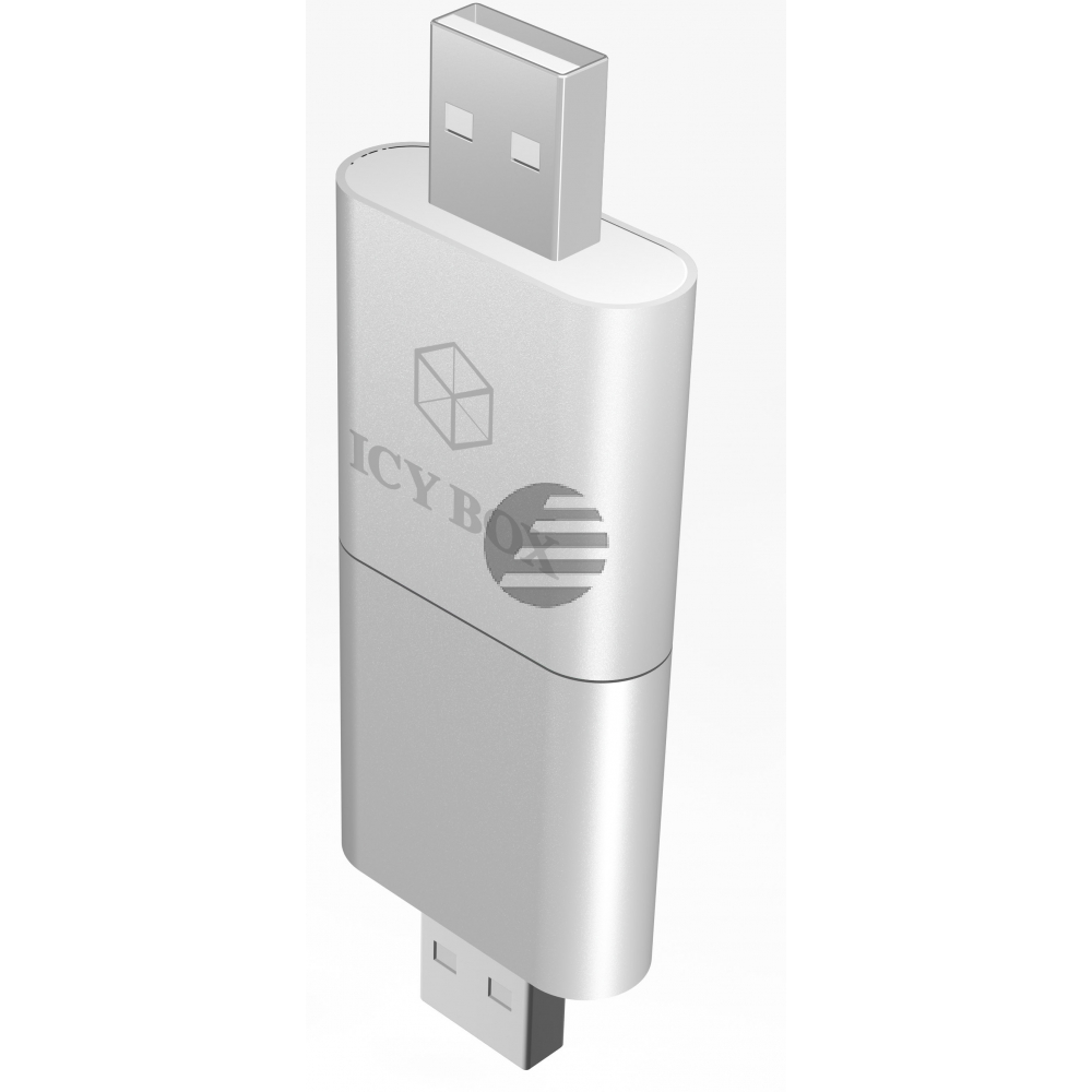 ICY BOX Head- & Microphone Adapter IBAC527 2x 3.5 mm jack to usb 2.0