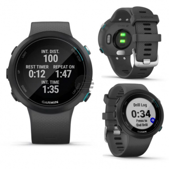 Garmin SWIM 2 GPS-Schwimmuhr, schiefergrau/silber
