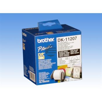 Brother CD-/DVD -Etiketten (weiß) weiß (DK-11207)