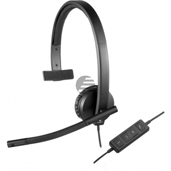 H570E LOGITECH USB COMPUTER HEADSET 981-000571 mit Kabel mono