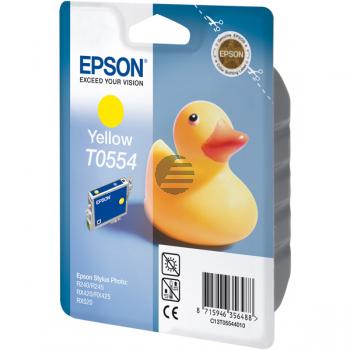 Epson Tintenpatrone gelb (C13T05544010, T0554)