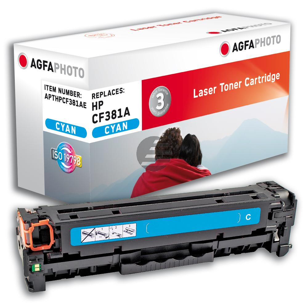 Agfaphoto Toner-Kartusche cyan (APTHPCF381AE) ersetzt 312A