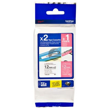 Brother Schriftbandkassette 2 x schwarz/weiß, weiß/pink (TZE-32M3)