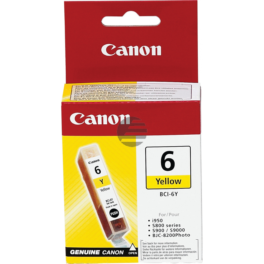 Canon Tintenpatrone gelb (4708A002, BCI-6Y)