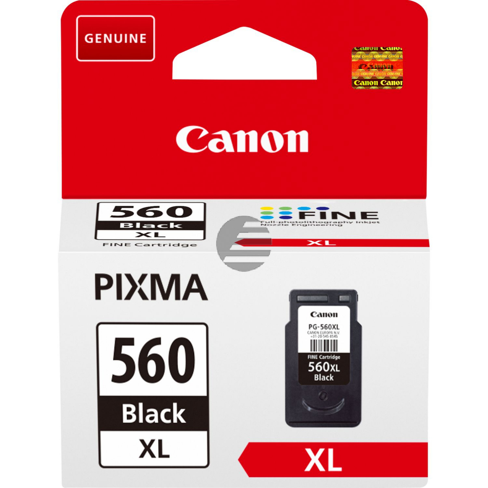 Canon Tintendruckkopf schwarz HC (3712C006, PG-560XL)