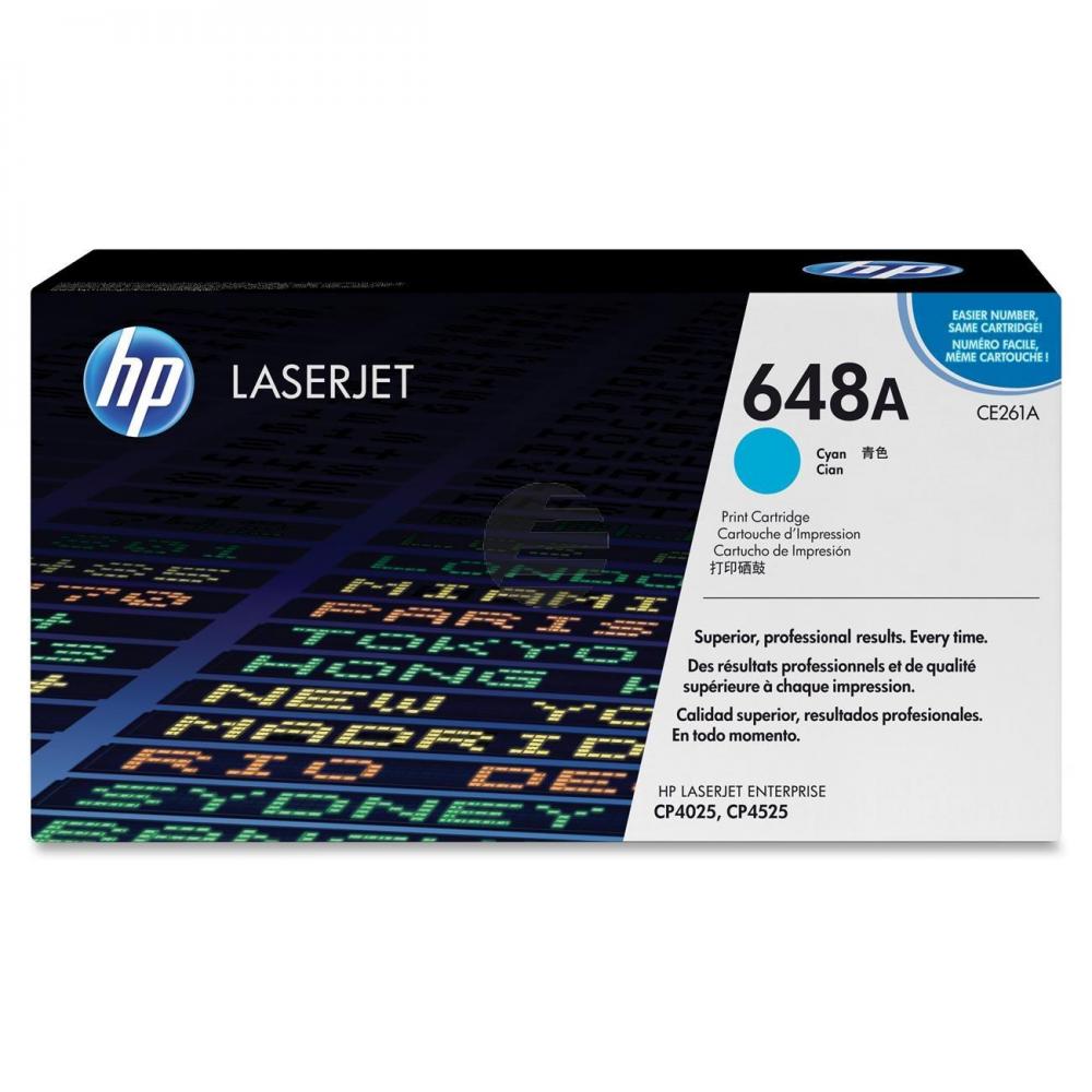 HP Toner-Kartusche cyan (CE261A, 648A)