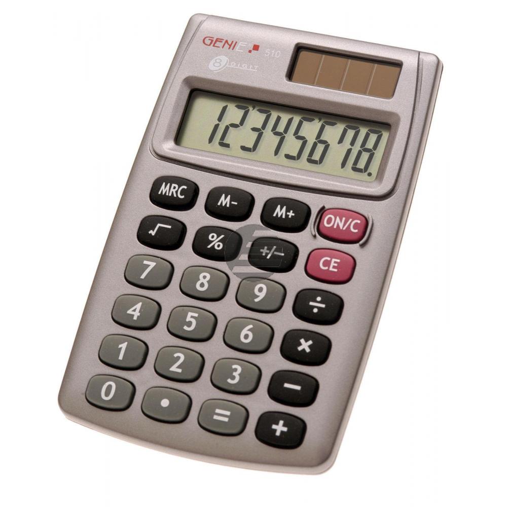Genie 510 Taschenrechner 8-stellig mit Solarfeld