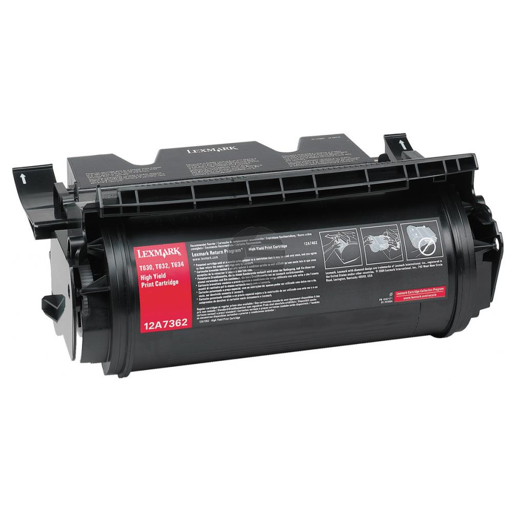 Lexmark Toner-Kartusche schwarz HC (12A7362)