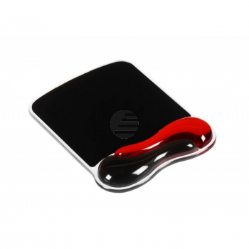 Acco Mausmatte rot/schwarz Softgel/Kunststoff 280 x 295 x 28 mm