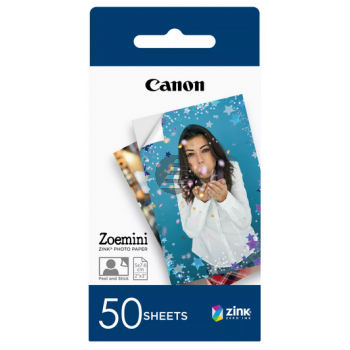 Canon Zink Papier (Zink Papier) weiß 50 Blatt 5 x 7.6 cm 290 g/m² (3215C002, ZP-2030)