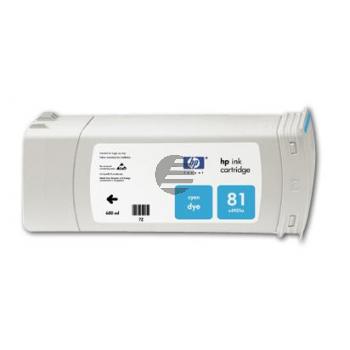 HP Tintenpatrone cyan (C4931A, 81)