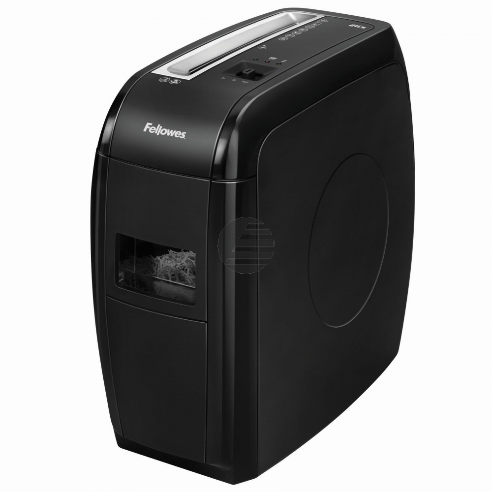 FELLOWES 21CS AKTENVERNICHTER SCHWARZ 4360201 Partikelschnitt 4x52mm 12Blt