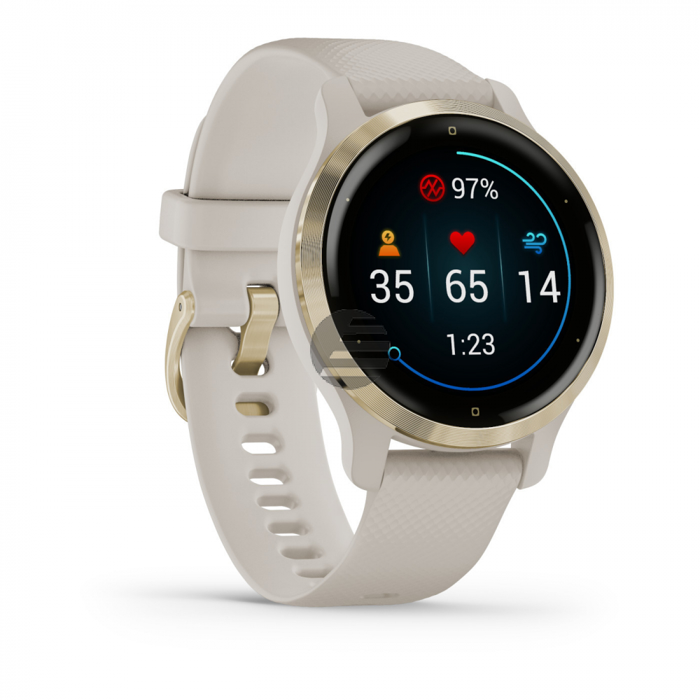 Garmin Venu 2S Smartwatch, beige/hellgold
