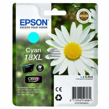 Epson Tintenpatrone cyan HC (C13T18124012, T1812)