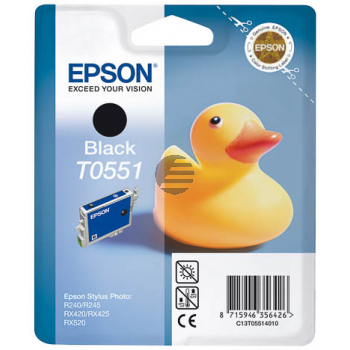 Epson Tintenpatrone schwarz (C13T05514010, T0551)