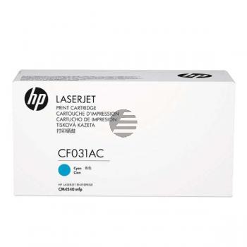 HP Toner-Kartusche Contract (nur für Vertragskunden) cyan (CF031AC, 31AC)