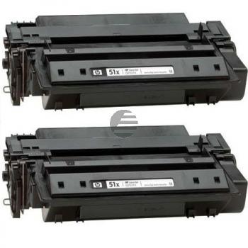 HP Toner-Kartusche 2 x schwarz HC (Q7551XD, 51XD)