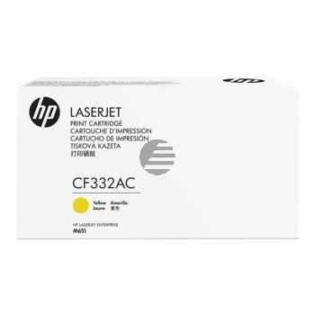 HP Toner-Kartusche Contract (nur für Vertragskunden) gelb (CF332AC, 654AC)