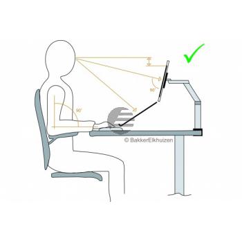 BNESP BAKKER FLEXIBLER MONITORARM 3-8KG fuer Flachbildschirm