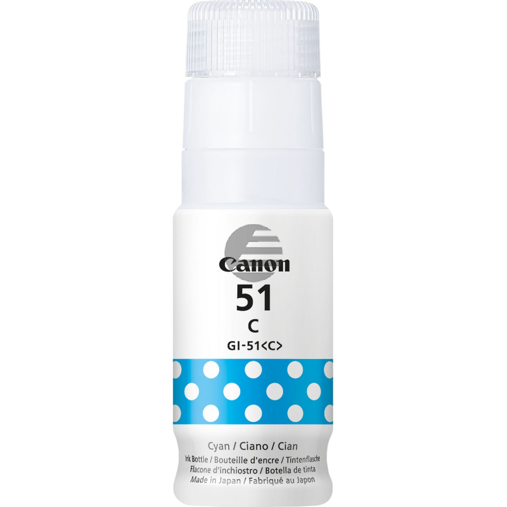 Canon Tintennachfüllfläschchen cyan (4546C001, GI-51C)