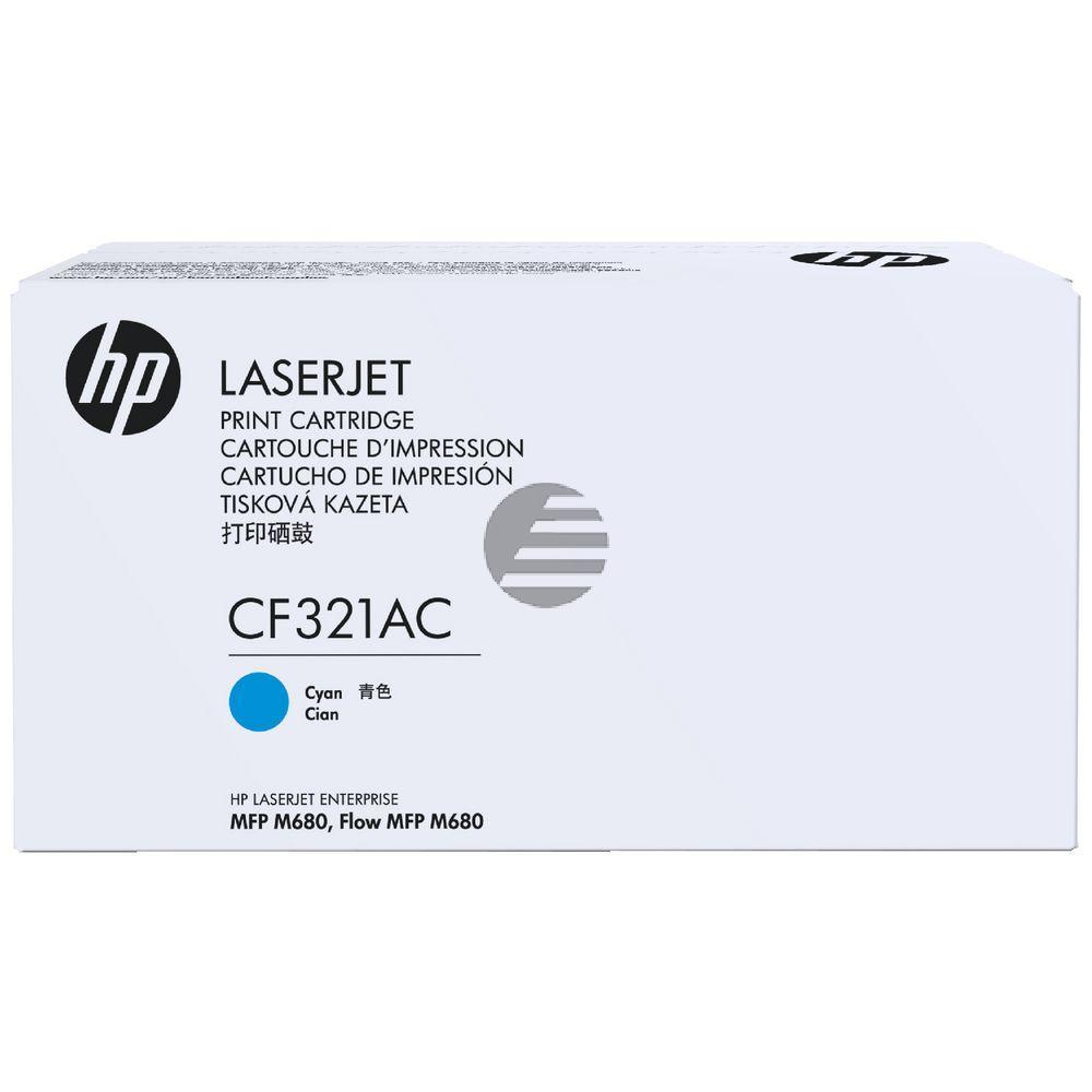 HP Toner-Kartusche Contract (nur für Vertragskunden) cyan (CF321AC, 653AC)