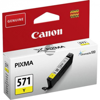Canon Tintenpatrone gelb (0388C001, CLI-571Y)