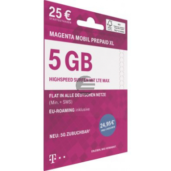 Magenta Mobil Prepaid XL (2020) - 25 Euro Startguthaben