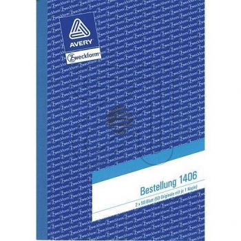 AZ Bestellung A5 Hoch weiß/gelb Inh.2 x 50 Blatt Avery Zweckform
