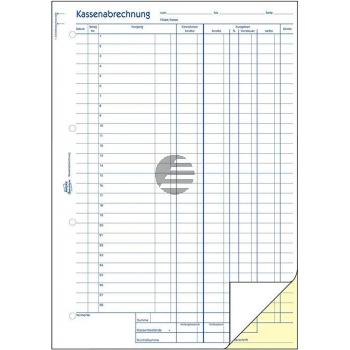 AZ Kassenabrechnung 427 A4 Hoch weiß/gelb Inh.2x50 Blatt Avery Zweckform