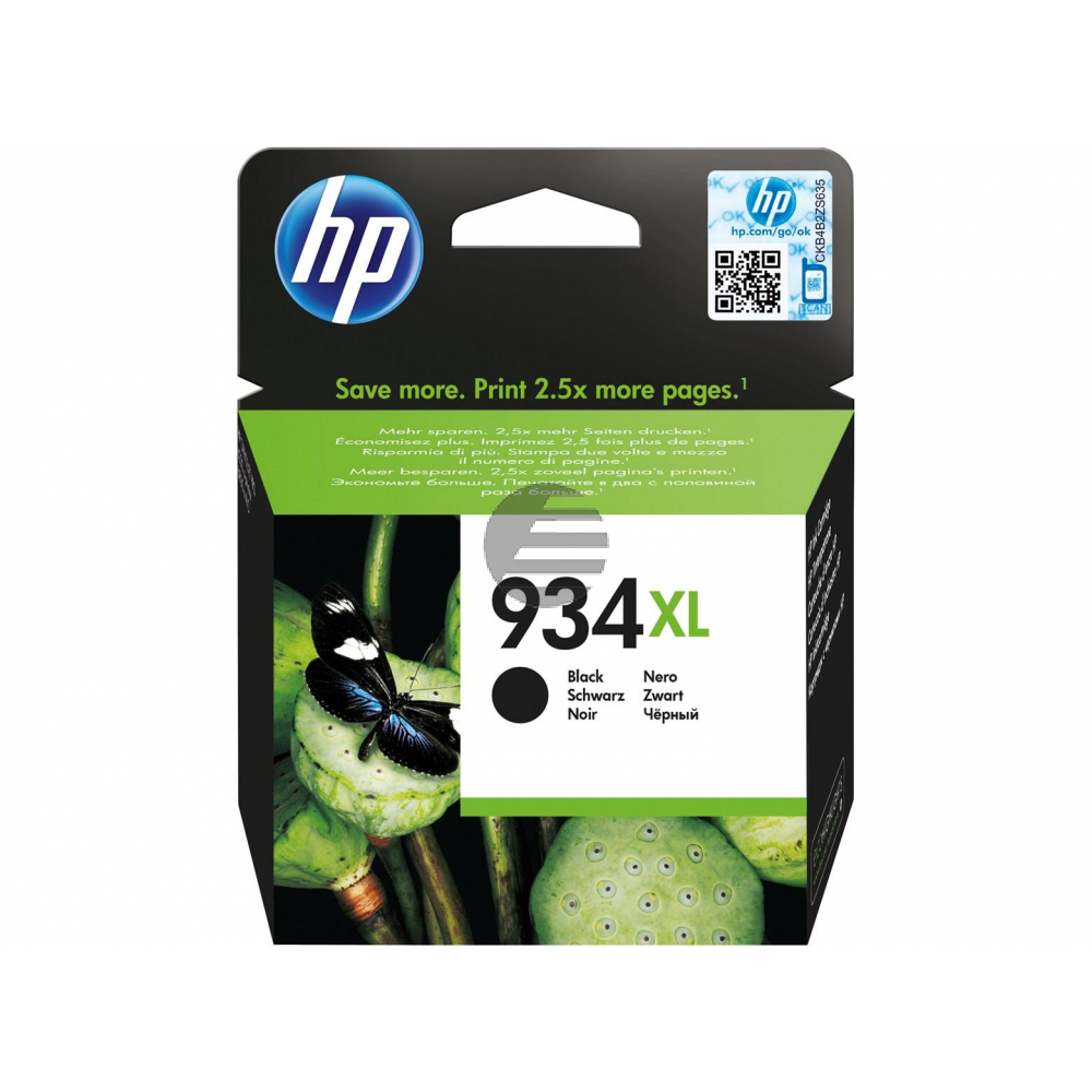HP Tintendruckkopf schwarz HC (C2P23AE#BGY, 934XL)