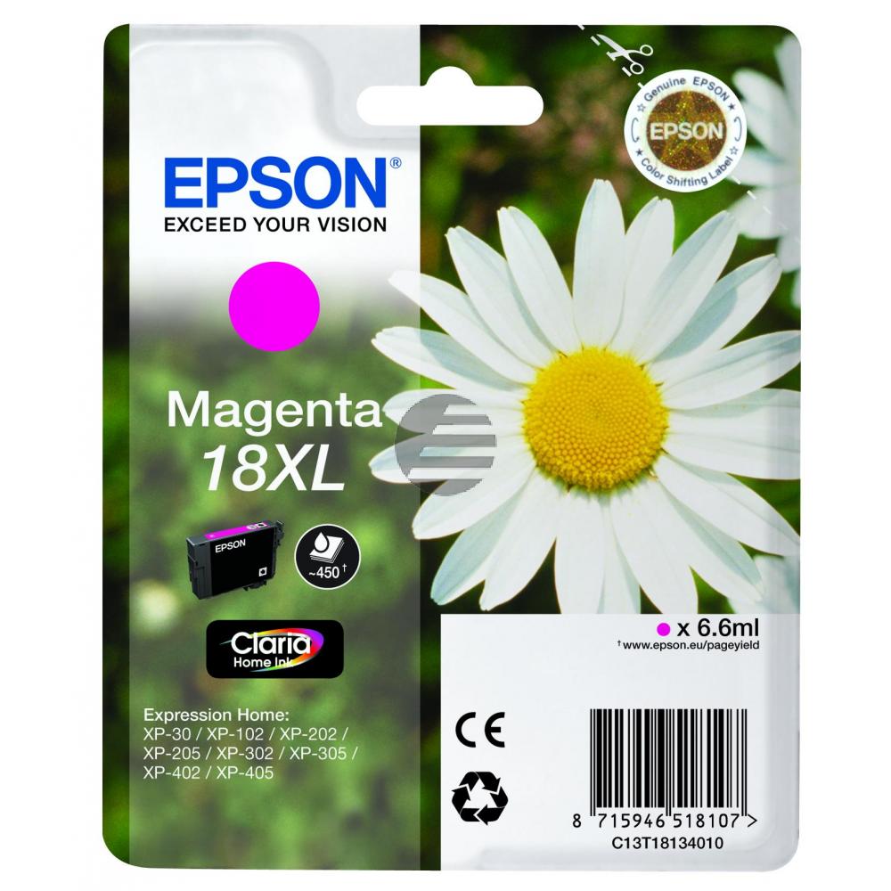 Epson Tintenpatrone magenta HC (C13T18134012, T1813)