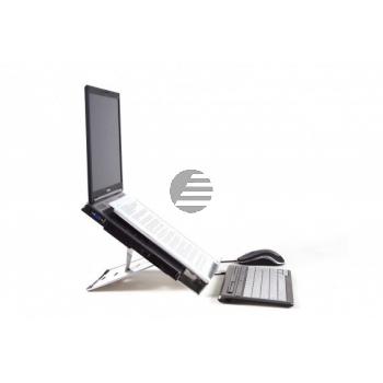 BNEQ260 BAKKER NOTEBOOKSTAENDER Ergo Q260 silber Kunststoff BNEQ260 BAKKER NOTEBOOKSTAENDER Ergo Q260 silber Kunststoff