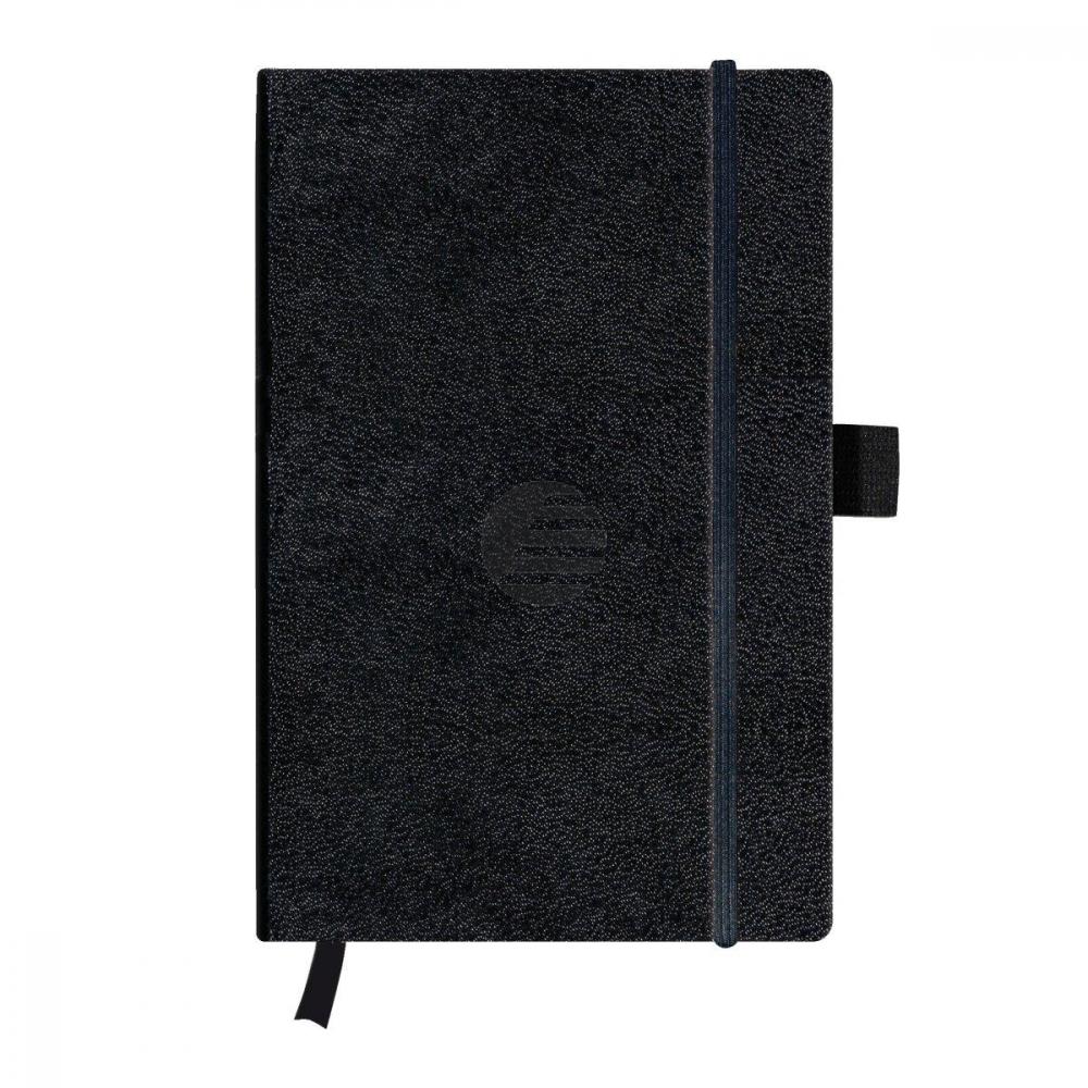 Herlitz Notizbuch A5 Classic Collection schwarz kariert 80g/qm