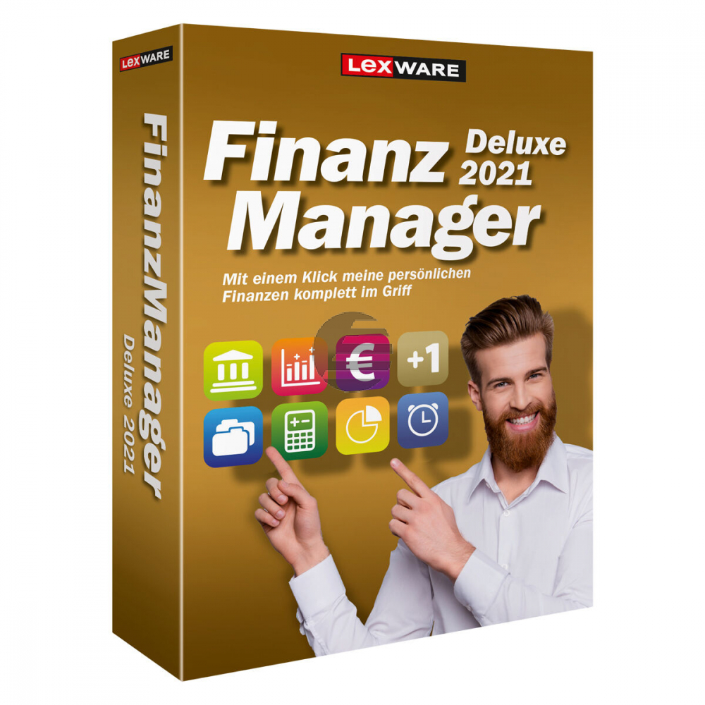 Lexware FinanzManager Deluxe 2021 - Box-Pack (1 Jahr) - 2 Lizenzen - DVD - Win - Deutsch