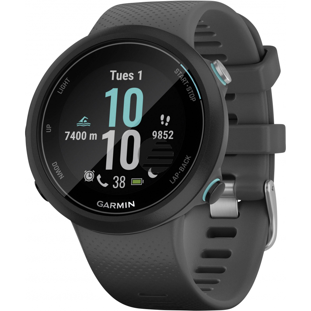 Garmin SWIM 2 GPS-Schwimmuhr, schiefergrau/silber