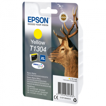 Epson Tintenpatrone gelb HC (C13T13044012, T1304)