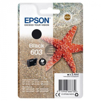 Epson Tintenpatrone schwarz (C13T03U14020, 603)