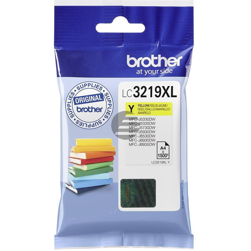 Brother Tintenpatrone gelb HC (LC-3219XLY)