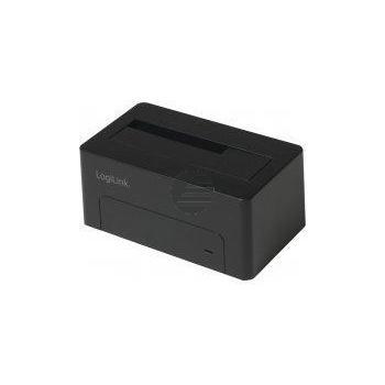 LogiLink Quickport USB 3.0 für 2,5 + 3,5'' SATA HDD/SSD, Schwarz