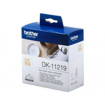 Brother Runde Etiketten weiß (DK-11219)