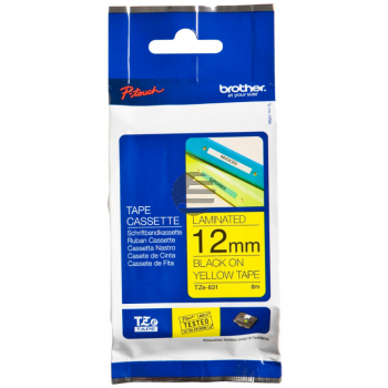 Brother Schriftbandkassette schwarz/gelb (TZE-631)