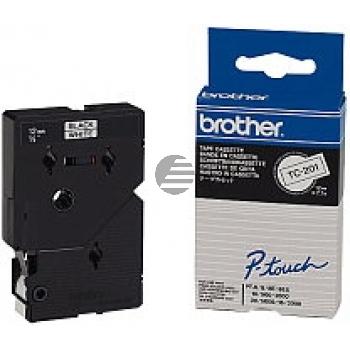 Brother Schriftbandkassette schwarz/weiß (TC-201)