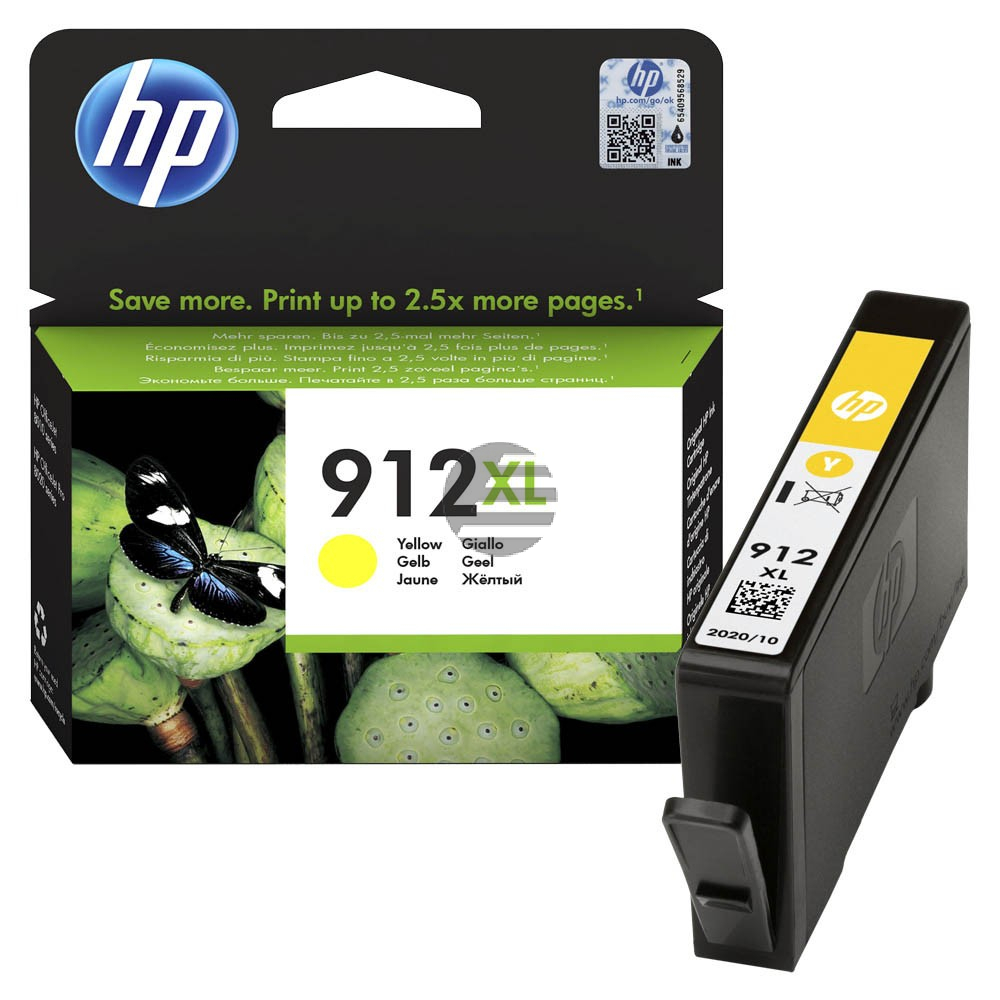HP Tintenpatrone gelb HC (3YL83AE#301, 912XL)