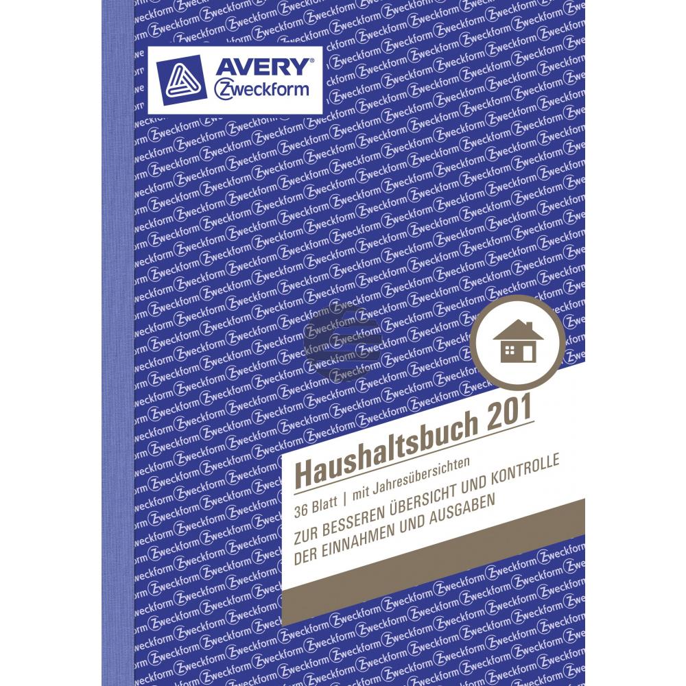 AZ Haushaltsbuch 201 A5 Inh.36 Blatt Avery Zweckform