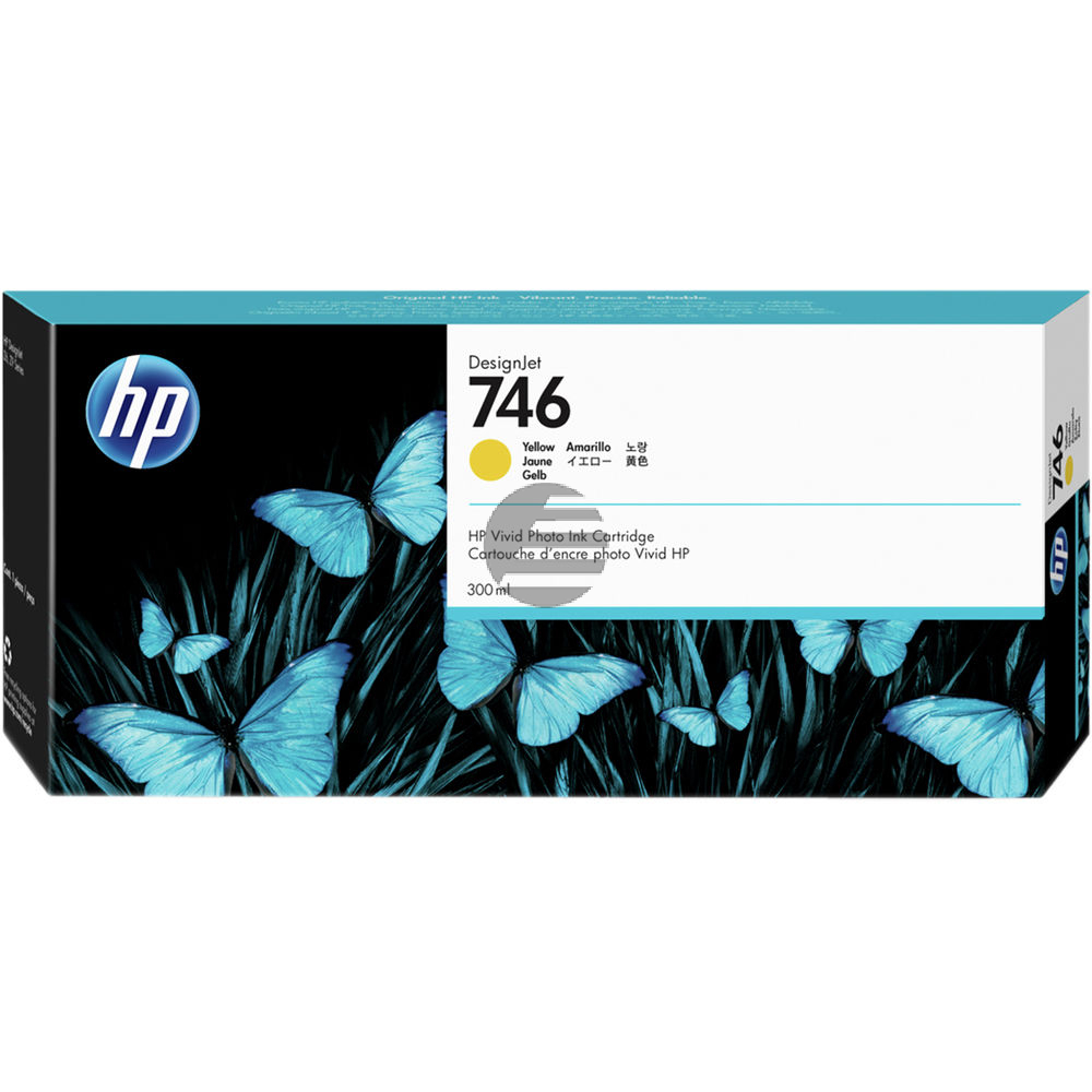 HP Tintenpatrone gelb (P2V79A, 746)