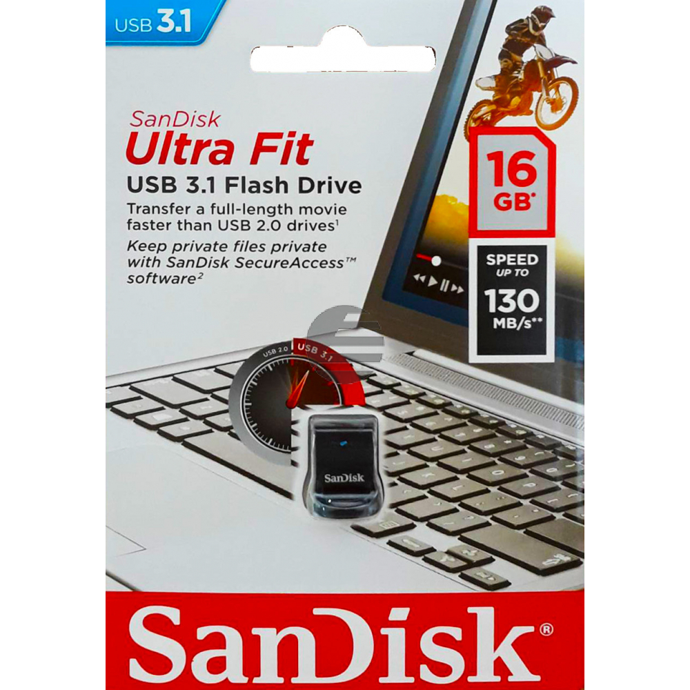 SANDISK Ultra Fit 16GB SDCZ430-016G-G46 USB 3.1