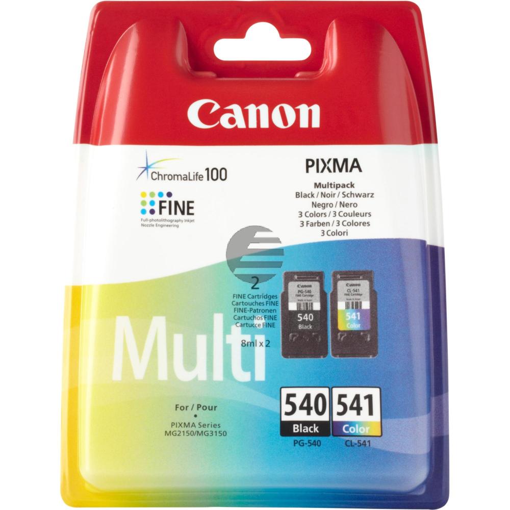 Canon Tintendruckkopf cyan/magenta/gelb, schwarz (5225B006, CL-541, PG-540)