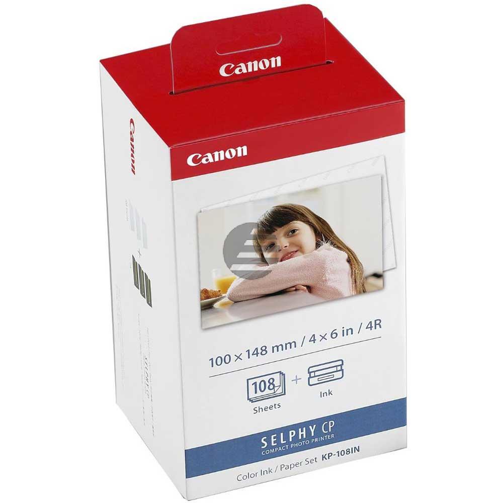 Canon Fotopapier 100 x 150mm weiß, farbig (3115B001, KP-108IN)